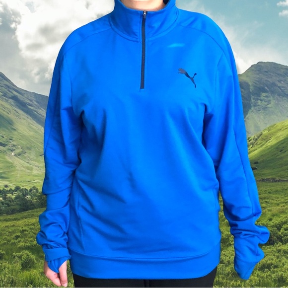 PUMA 1/4 ZIP PULLOVER, XL, UNISEX, W/HIDDEN THUMB HOLES - Picture 6 of 15